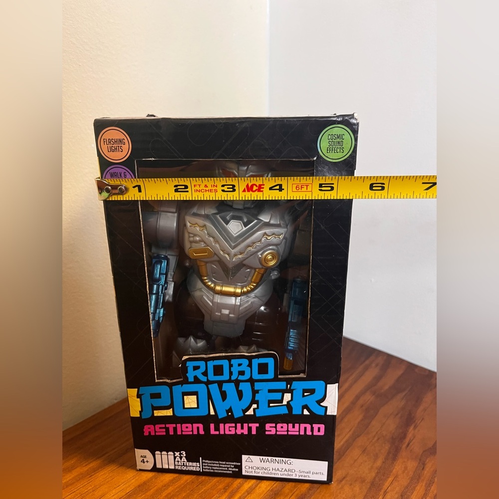Robo Power Walking Robot Toy + Lights & Sound Action- 2015 Five Below Exclusive - Picture 6 of 6